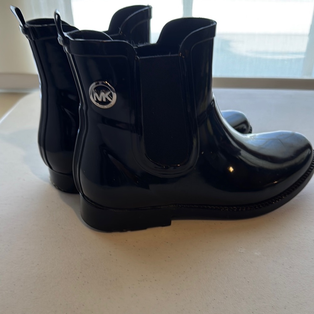 Michael Kors Black Ankle Booties with Elastic Panels
